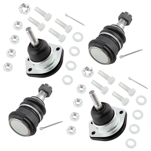 WEDOAUTO 4Pcs Front Upper & Lower Ball Joints Kit Fit