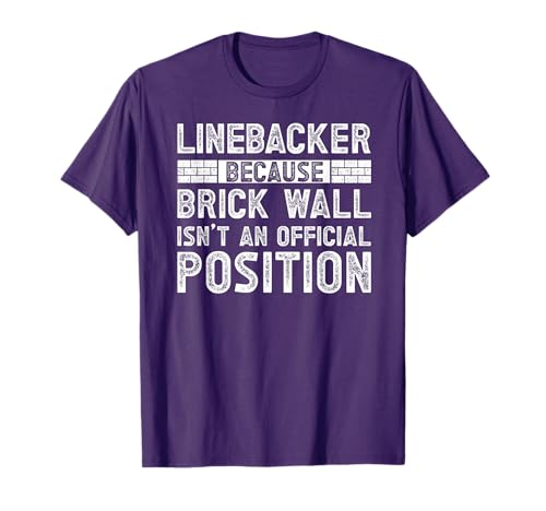 Linebacker funny football T-shirt image