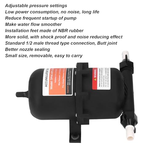 Serbatoio Accumulatore Pressione 0 75 L 125 PSI con Valvola Flusso per Caravan Barche Serbatoio Acqua Pressurizzato Impianti Idraulici