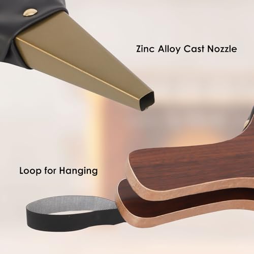 image for Gtongoko Fireplace Bellows Air Blower Cast Nozzle 14.8