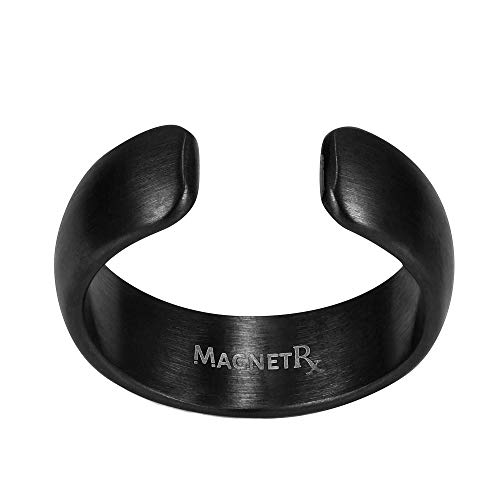 Magnetrx® Magnetic Ring - Elegant Stainless Steel Ring - Magnet Rings For Men (Black | Size: 8) #TOP6