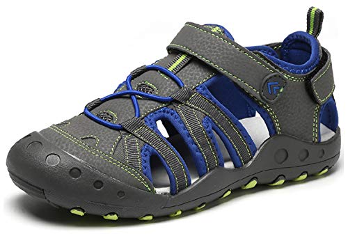 Sandales pour garçon gris 28 avec semelle souple et brides ajustables