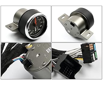 Sport Chrono Stopwatch Clock Panel for Porsche Cayenne 2006-2010 Black