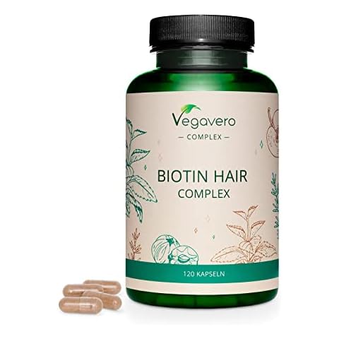Biotina Complex Vegavero - Suplemento Natural para el Cabello y la Barba Cover
