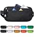 RFID Blocking Travel Wallet - Money Belt & Passport Holder for Women Men - Black