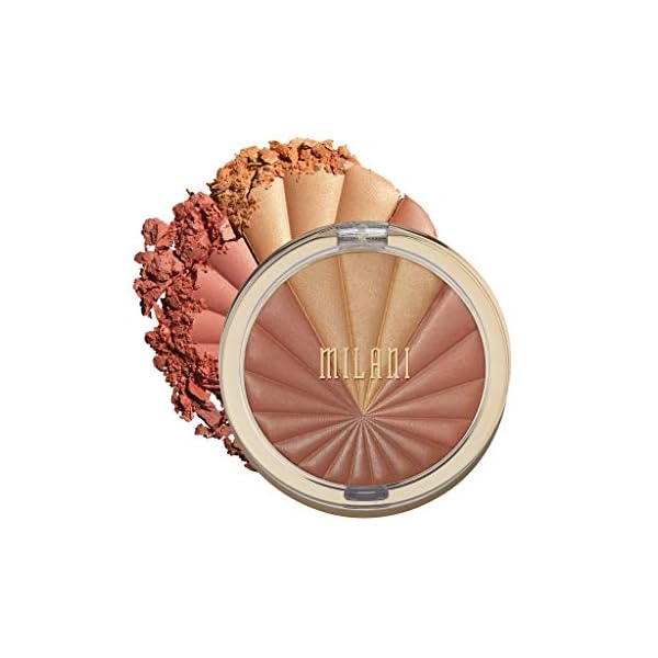 Milani Color Harmony Blush Palette - Bronze Burst (0.3 Ounce) Vegan, Cruelty-Free Powder Blush Compact - Shape, Contour…