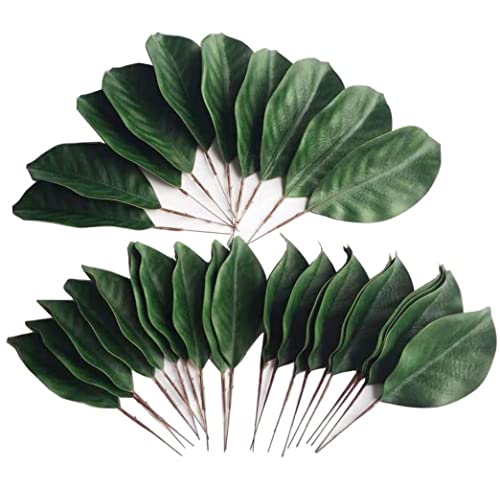 Hojas de magnolia falsas duraderas que no se marchitan pack de 30 2