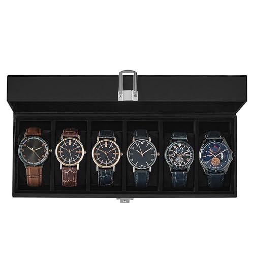 SONGMICS 6-Slot Watch Box Organizer