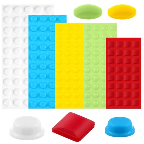203 Stück Bump Dots für Sehbehinderte,Silikon Focus Dots,Selbstklebende Braille-Aufkleber,Mehrere Größen Bump Dots Blind,für Sehbehinderte,Sehbehinderte,ältere Menschen,Blinde