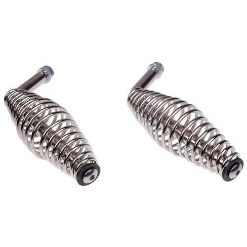 2x manijas de resorte de acero inoxidable 5" para parrillas miniatura 3