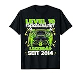 Gamer Geburtstag Level 10 Jahre - Trage dein cooles Legendär seit 2014 Gaming Controller Geburtstagsshirt bei der nächsten Geburtstagsparty LAN-Party! Tolles kinder Gamer Geburtstag Controller Motiv ist das perfekte Geschenk für alle 10 Jahre alten Zocker