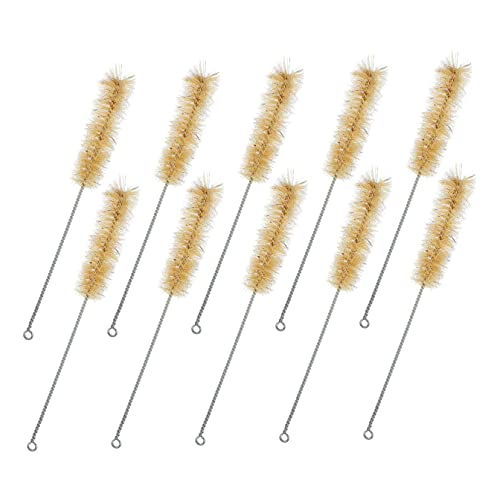 ERINGOGO 10Pcs Test Tube Brush Multifunctional Tube Cleaner for Labs Comfortable Grip Design for Cleaning of Chemistry Test Tubes and Bottles