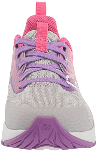 New Balance Kid's Rave Run V2 Lace-Up Sneaker, Summer Fog/Mystic Purple/Hi-Pink, 1 Little Kid #TOP1