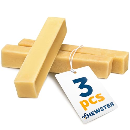 CHEWSTER snack al formaggio - osso per cani - masticativi di lunga durata di latte naturale - (210 g, set da 3, taglia M)