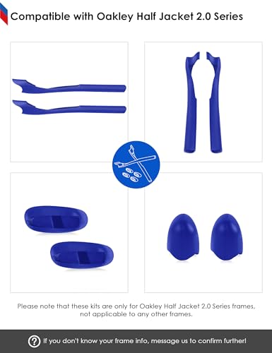 Image of BLAZERBUCK Replacement Sock Kits Earsocks & Nosepieces for Oakley Half Jacket 2.0 XL Sunglass