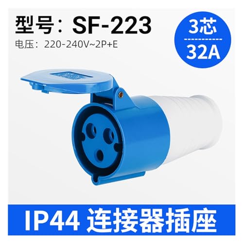 Conector aviación 32A IP44 SF-223 224 225 miniatura 2