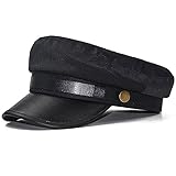 Women Tweed-Plaid-Newsboy Fiddler Cap Classic Cabbie-Berets Hat Winter Fashion Teens Adjustable 55-57CM (Black Hat)