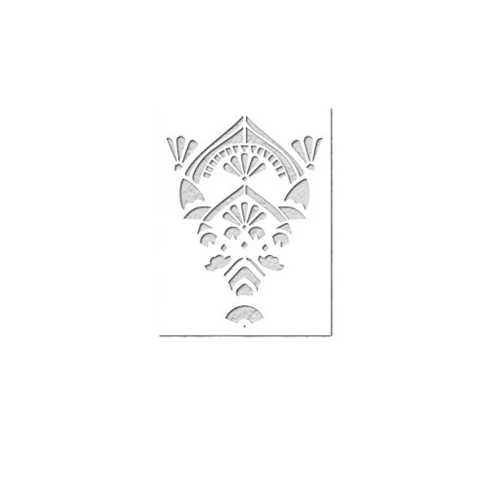 Wandmalerei-Schablonen 70 cm – 110 große Mandala-Schablone, extra groß, for Bemalen großer Wand- und Blumendekore, Bodenschablone, Malen, runde Vorlagen, Muster(Color 10,XL 37cmX50cm)
