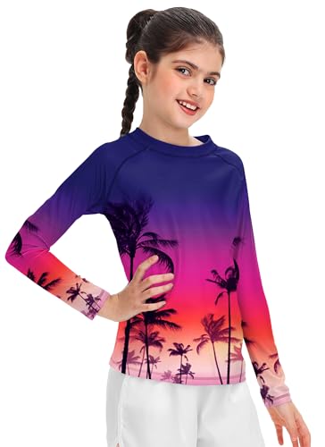 Image of Remimi Unisex Kids Rash Guard Long Sleeve SPF 50+ Tie Dye Sun Shirt 3-12 Years