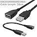SaiTech IT 10 Pack USB 2.0 Male to Female Extension Cable - 15cm/6 inch Adjustable Flexible USB Extender, Black
