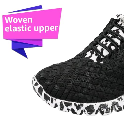 Image of Zee Alexis Women's Danielle Sneakers | Breathable Lightweight Flexible Casual Comfortable Slip-On No-Tie Elastic Laces Woven Shoes