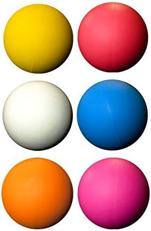 LBS Lacrosse Ball Set - 6 Assorted Color Balls