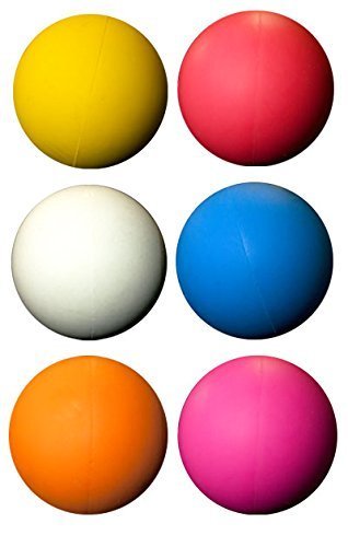 LBS Lacrosse Ball Set - 6 Assorted Color Balls