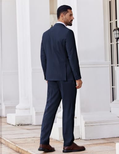 COOFANDY Men's Suits 2 Piece Classic Fit Casual Suits Sets Wedding Suits - Image 4