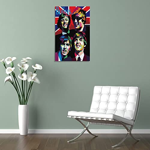 The Beatles – Poster coloré décoratif sur toile, affiches murales et image d’art moderne pour chambre à coucher, 60 x 90… - Les Beatles, Paul McCartney, John Lennon, RIngo Starr, George Harrison The Beatles – Poster coloré décoratif sur toile, affiches murales et image d'art moderne pour chambre à coucher, 60 x 90… – Image 6