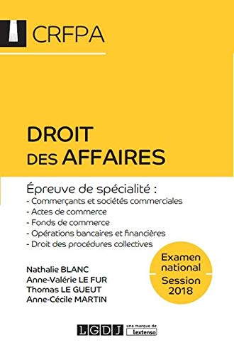 Télécharger Droit des affaires CRFPA Francais PDF