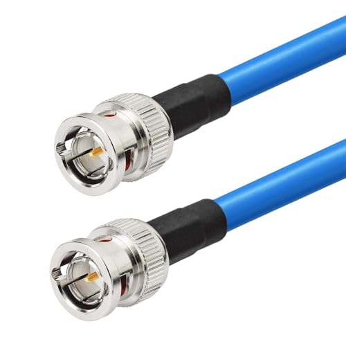 Image of Superbat SDI Cable BNC Cable 3G /6G /12G SDI Cable 40ft (Belden 1694A Cable Blue) Supports HD-SDI /3G-SDI /4K /8K Monitor,Precision SDI Video Cable