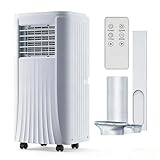Rexhan Portable Air Conditioner, 9000 BTU Multifunctional Air Conditioning Unit, AC Unit, 4 in 1 Air Cooler, Air Purifier, Fan, Dehumdifier, 24h Timer, Remote Control, Window Kit, Class A Rating
