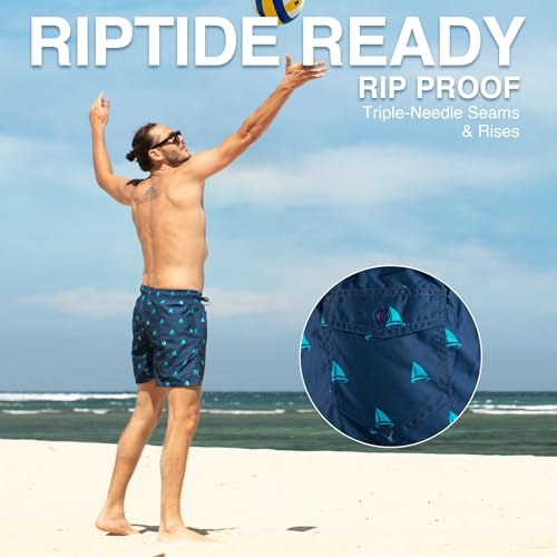 Image of Kanu Surf Men's Regatta Sailboat Volley Swim Trunk
