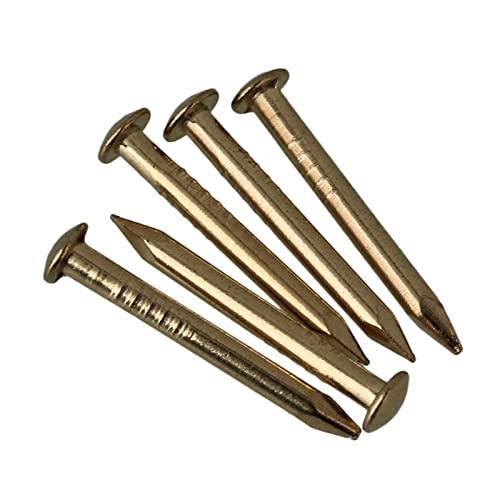 100 clavitos antiguos de cobre para muebles con cabeza redonda 12 mm x 1.5 mm miniatura 3