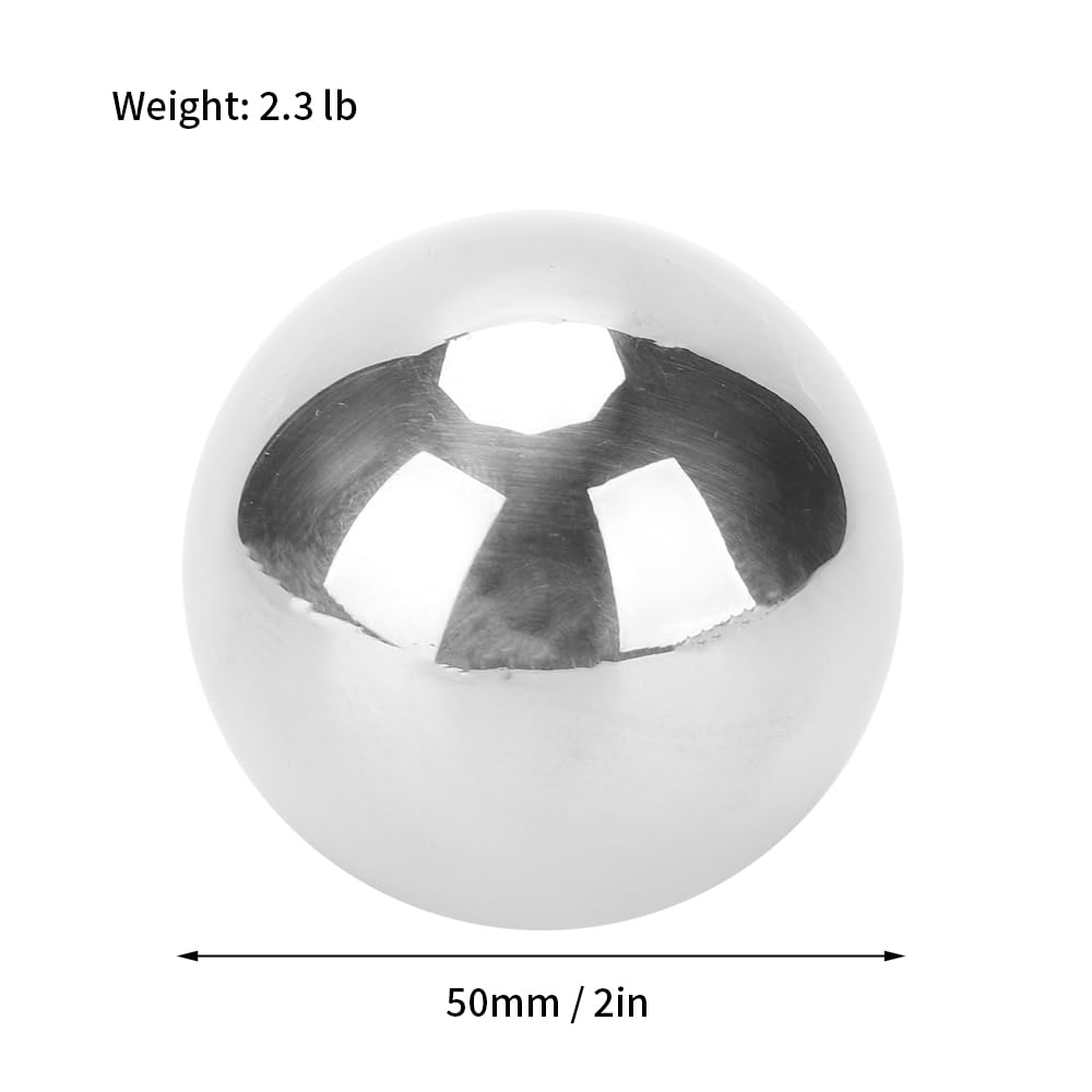 1 Pair 2.3 lb Solid Stainless Steel Baoding Balls, 2in Hand and Wrist Massage Balls Chinese Balls for Exercise Stress Relief