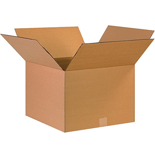 Image of BOX USA 17 x 17 x 12 Corrugated Cardboard Boxes, Medium 17 inchL x 17 inchW x 12 inchH, Pack of 25 | Shipping, Packaging, Moving, Storage Box for Home or Business, Strong Wholesale Bulk Boxes