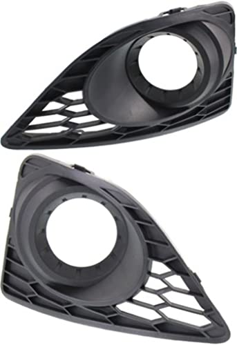 Garage-Pro Fog Light Trim Set of 2 Compatible with 2010-2012 Ford Fusion, Textured Black For SE/Sport Models Front Driver and Passenger Side