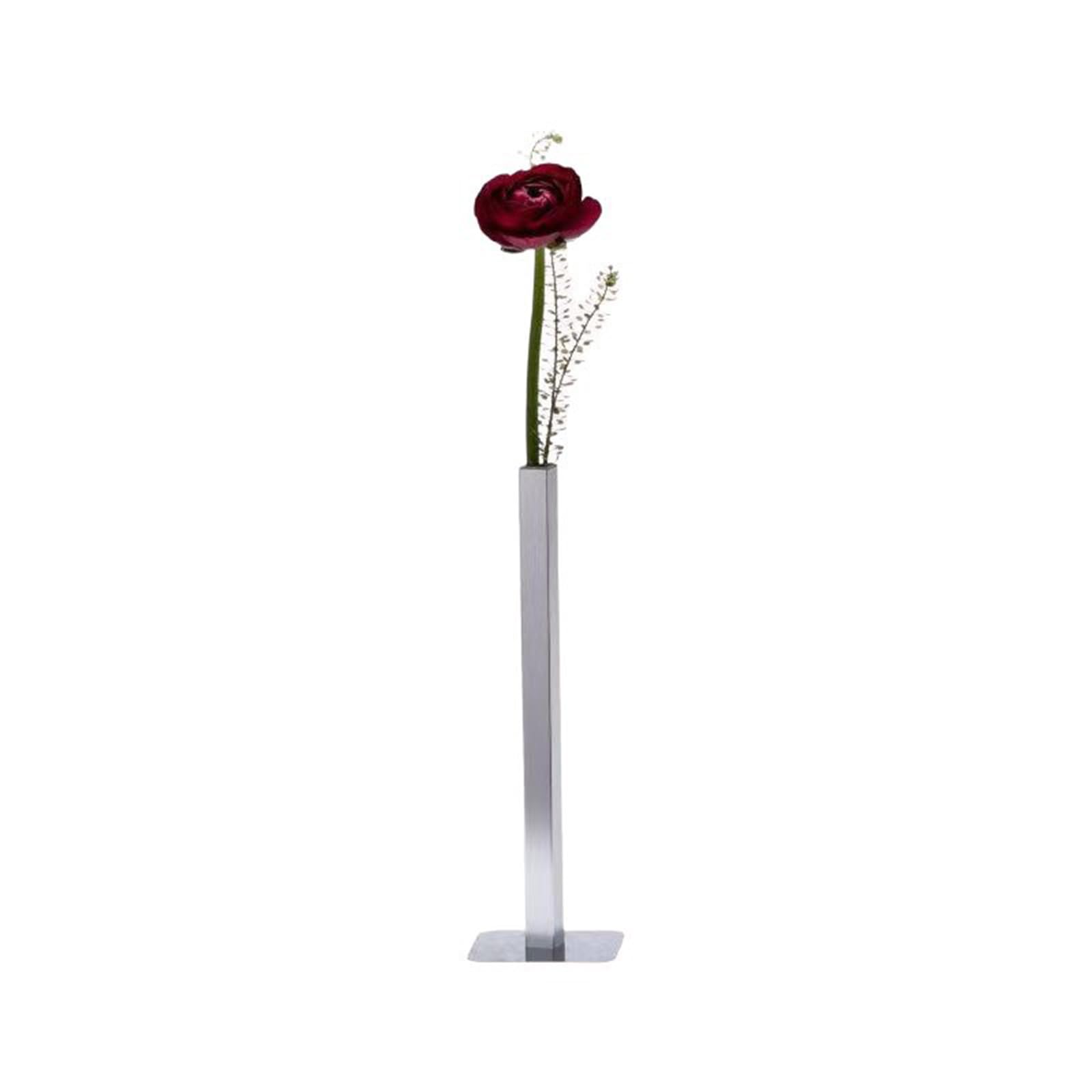 Elegante vaso magnetico a stelo singolo, decorazione da tavolo con magnete nascosto, vaso singolo per rose, design anti-ribaltamento, per casa, cena, decorazione quotidiana (5 pezzi, argento)