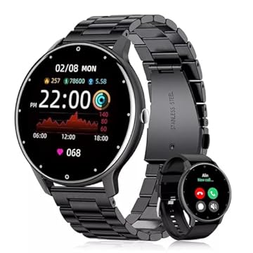 Smartwatch Relógio Inteligente para Android IOS Tela Full Touch 1.28" Resistente à Água IP67 com Modos Esportivos e Recebimento de Notificações