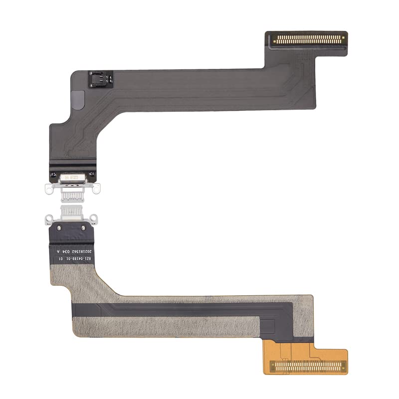 ePartSolution Replacement for iPad 10 2022 (10th Generation) A2696 USB Charger Charging Port Dock Connector Flex Cable for iPad 10th Gen 10.9 Inch (WiFi Version) USA (Silver)