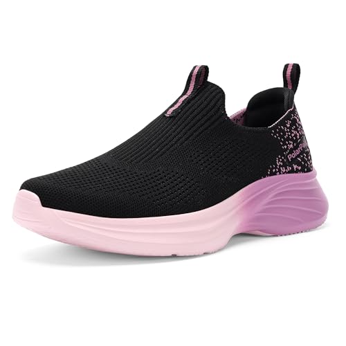 Womens Walking Shoes Slip On Running Tennis Sneakers Comfortable Lightweigt Athletic Shoes