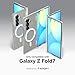 Spigen for Galaxy Z Fold 7 Case, Ultra Hybrid Pro MagFit [Anti-Yellowing] [Fast Wireless Charging/Hinge Protection] - Clear White