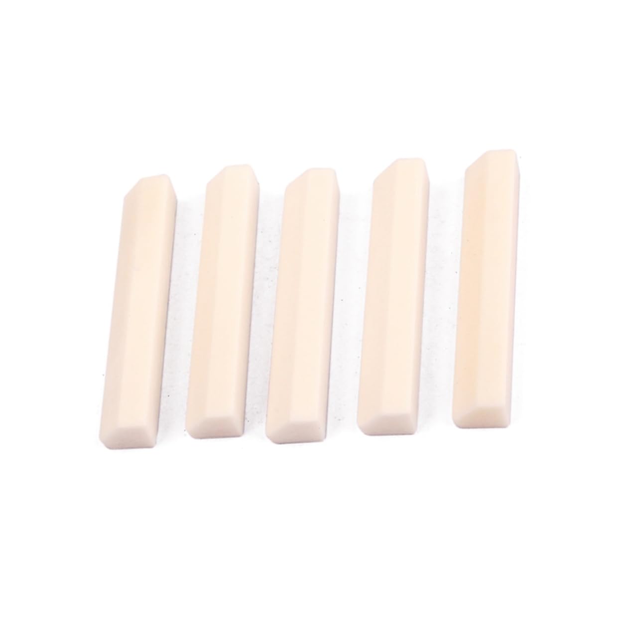 BESTonZON Buffalo Bone Diy Saddle Nuts 35x6.5x5mm Ideal for Acoustic Guitar and Ukulele