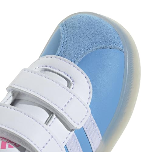 Image of adidas Boys Vl Court 3.0 Slip On Sneakers Shoes Casual - Pink, White