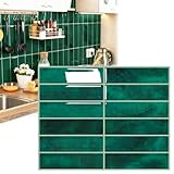 10 piastrelle adesive per bagno, 29 × 22,9 cm, autoadesive, resistenti all'acqua e all'olf...