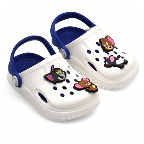 Image of SVAAR x Tom & Jerry Slingback Clog Shoes for Boys & Girls || Indoor & Outdoor Sandals Clogs for Kids with 4 Tom & Jerry Charms