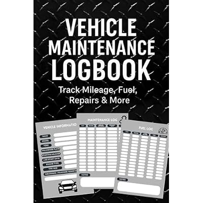 Vehicle Maintenance Logbook: Car & Truck Service Journal