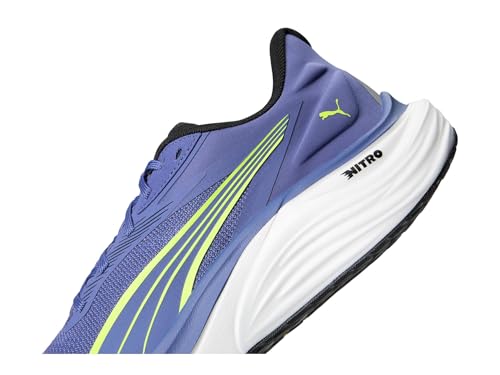PUMA PUMA Mens Electrify Nitro 4 Running Shoes Blue Crystal/Yellow Alert 11 D - Medium