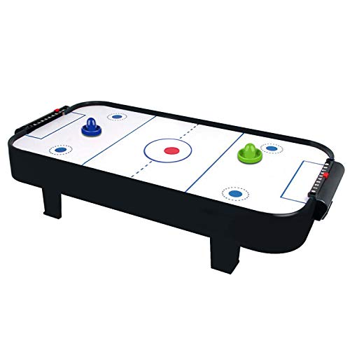 ONE250 Air Hockey Pushers and Red Air Hockey Pucks, Goal Handles Paddles Replacement Accessories for Game Tables (4 Striker, 4 Puck Pack) (Blue & Green)