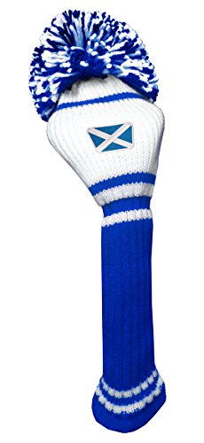 Asbri Golf Pom Pom Driver Scotland - Funda para Drivers de Golf, Color Azul